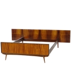 Vintage Mid Century Tweepersoons Bed In Palissander, 1960s thumbnail 1