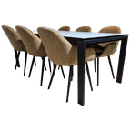 30% Korting-nieuw - Montel Seven Tafel+6 Montel Nora Stoelen thumbnail 1