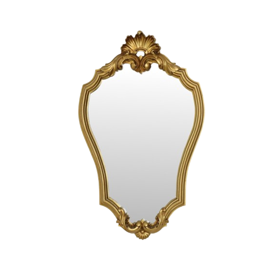 Vintage Gouden Spiegel Barok Stijl Klassiek Kuifspiegel 61cm 1