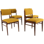 Set 4 Eetkamerstoelen 'haarlem' Vintage Gestoffeerd thumbnail 1