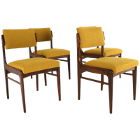 Set 4 Eetkamerstoelen 'haarlem' Vintage Gestoffeerd