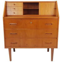 Vintage Deense Secretaire | Bureautje | Wandkast