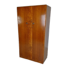 Prachtige Engelse Art Deco Burrnut-Garderobe thumbnail 1