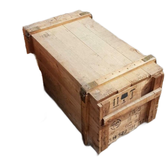 Authentiek, Vintage, Retro Kist / Legerkist 1