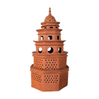 Ceramic / Terracotta / Pagode Lamp 1970's Height 70 Depth 40 Cm thumbnail 1