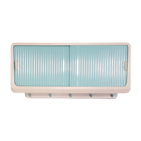 Vintage Design Medicijn Wandkastje Met Schuifdeurtjes, Italy Jaren '60 1