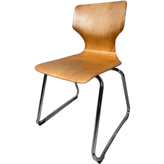 Vintage Pagholz Plywood Stoel – Adam Stegner, 1970’s 1