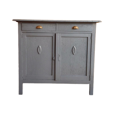 Casaria® Eikenhouten Commode Vela 3 Deuren 115,5x60x30cm In Hoogte Verstelbare Schappen Multifunctioneel Opbergkast