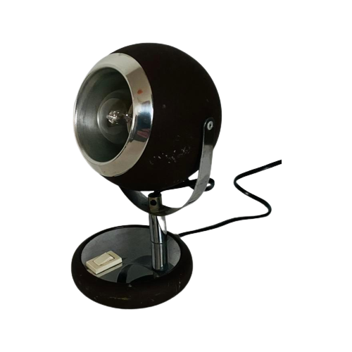 Space Age Spot Lamp Eye Ball Bedlampje / Tafellamp, Jaren 70