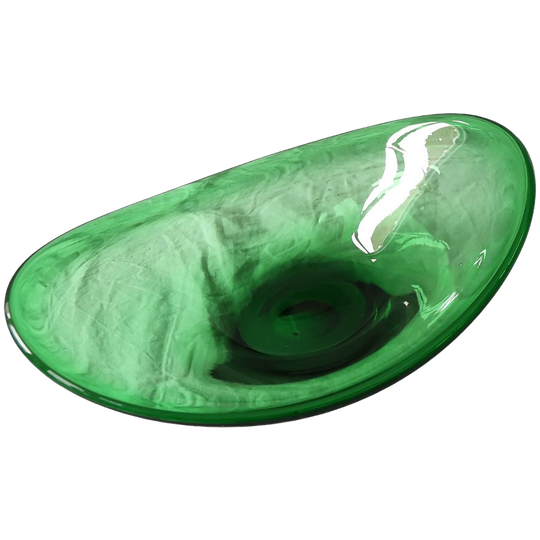 IKEA Groen Glazen Snits Schaaltje Van Lotta Pettersson, Jaren '80 1