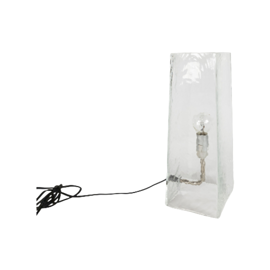 Hala Zeist - Bureaulamp - Massief Glas - Gesigneerd - 1975-2000 1