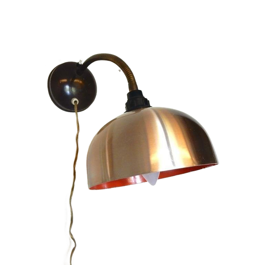 Retro Vintage Wandlamp Lamp Metaal Jaren 60 1