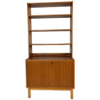 Scandinavisch Vintage Teak Fineren Boekenkast Stenstund thumbnail 1