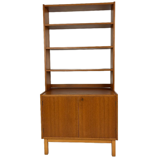 Scandinavisch Vintage Teak Fineren Boekenkast Stenstund 1