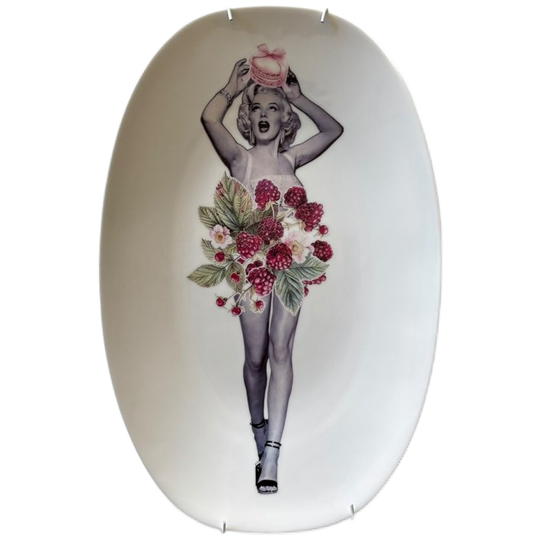 Vintage Wandbord Ovaal Marilyn 1