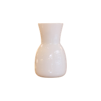 Vase Venini Blanc Signé