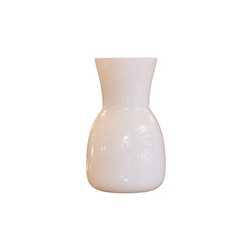 Vase Venini Blanc Signé