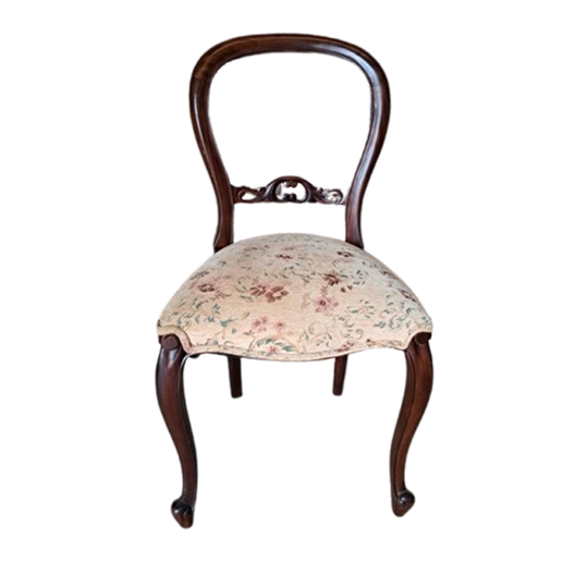 Klassieke Slaapkamer Stoel Mahonie Hout 50x45cm En 94cm Hoog 1