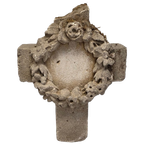 Oude Frans Zandstenen Graf Ornament, 1e Helft 20e Eeuw thumbnail 1