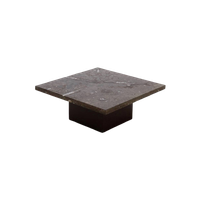 Rare Fossil Stone Coffee Table By Metaform 1970S