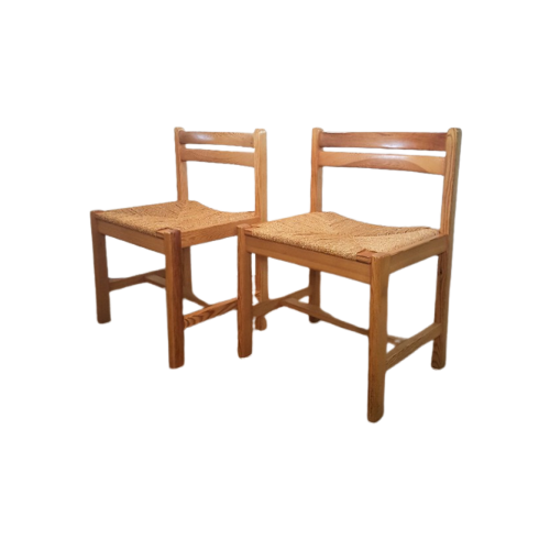 Set Van Twee Eetkamerstoelen Van Børge Mogensen