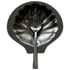 Vintage Rare Stainless Steel Shell Ashtray thumbnail 1