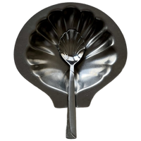 Vintage Rare Stainless Steel Shell Ashtray