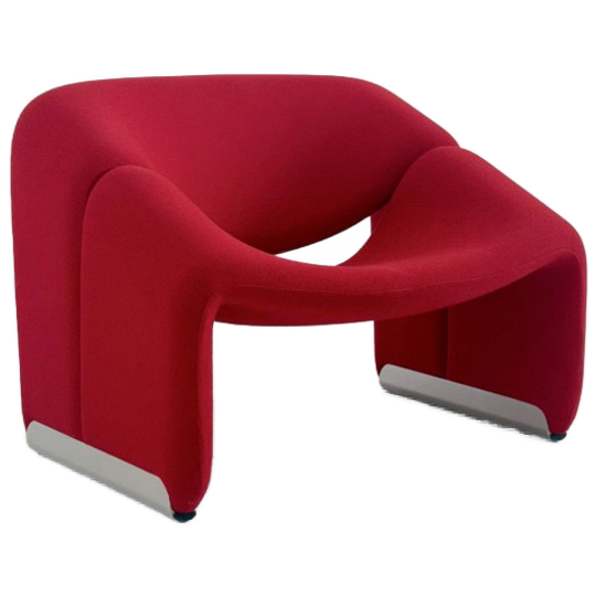 Artifort Groovy F598 M-chair Door Pierre Paulin In Rood 1