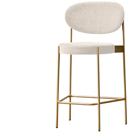 Verpan | Series 430 Barstuhl Messing Beige 1