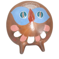 Vintage Keramische Uil, Tonalá Mexico, 1970s, H37cm