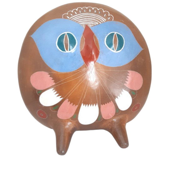 Vintage Keramische Uil, Tonalá Mexico, 1970s, H37cm 1