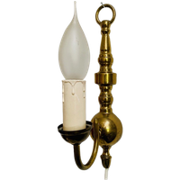 Vintage Wandlamp Messing Barok