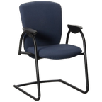 Frontseat Vergaderstoel, Donkerblauw, Sledeframe thumbnail 1