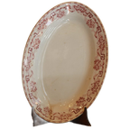Ovale Schaal, Terre De Fer Moulin Des Loups, Athene Model, Rood thumbnail 1