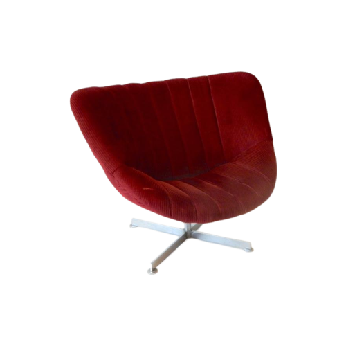 Vintage Rudolf Wolf Fauteuil Rohé Noordwolde 1960 Lip