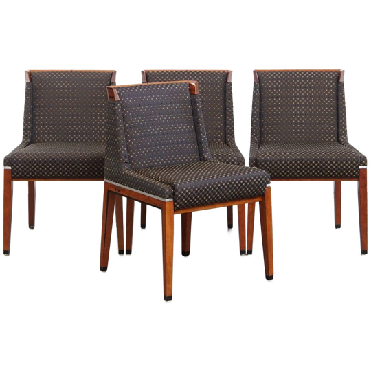 Prachtige Set Van 4 Niet Veel Voorkomende Art Deco Design Eetkamerstoelen Van Schuitema 1