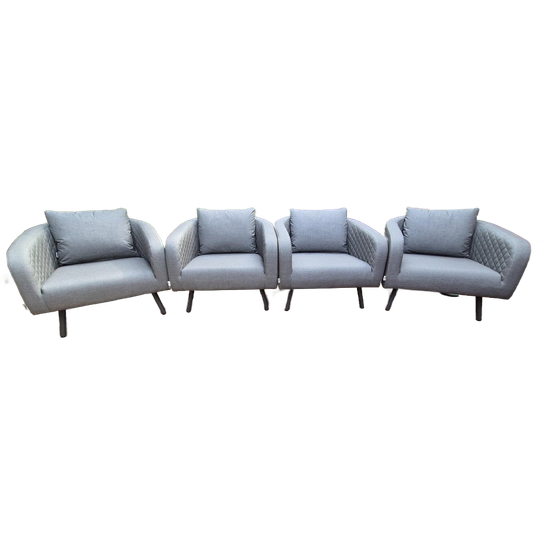 Il Tempo Giulia Loungeset: 4 Royale Fauteuils 1