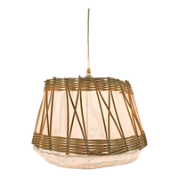 Philips - Npd 264 - Hanglamp - Pitriet - Rotan - Textiel - 60'S