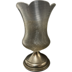 Vaas Van Fries Draadglas Op Nikkelen Voet, 16 Cm Hoog thumbnail 1