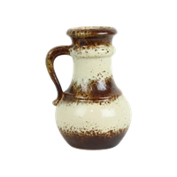 Kleine Vintage Vaas Scheurich Keramik West Germany 496-18