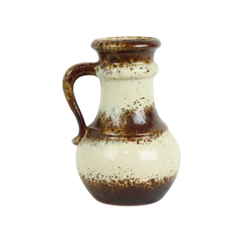 Kleine Vintage Vaas Scheurich Keramik West Germany 496-18