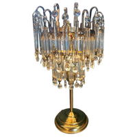2 Beschikbaar Murano Kristallen Vintage Tafellampen