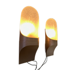 2x Vintage ‘frosted Glass’ Muurlamp – Hans Popp thumbnail 1