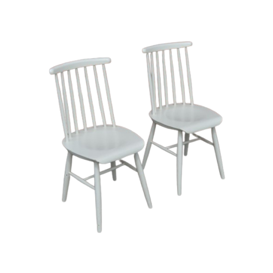 Spijlen Stoelen Set Van 2 Retro 1