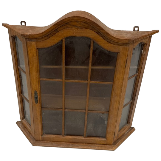 Wandkastje Eiken Met Glas 1