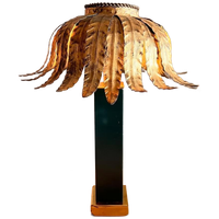 Zeldzame ‘maison Jansen’ Palm Lamp Mid Century Vintage