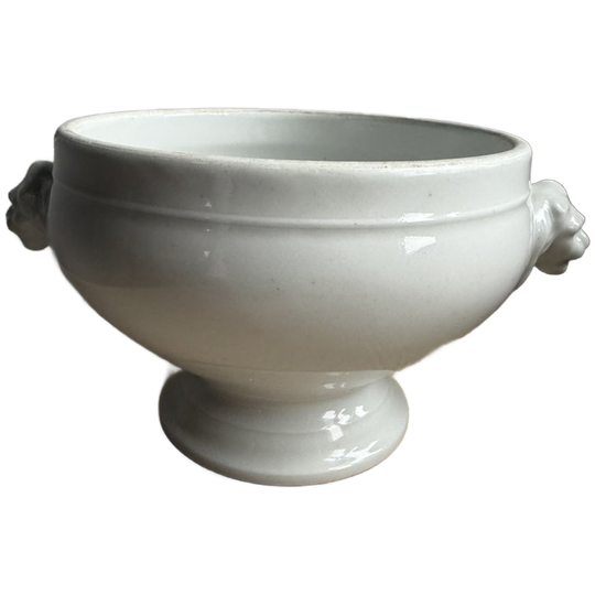 Brocante/antieke Aardewerken Soepterrine, 1