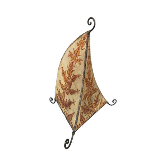 Marokkaanse Henna Lamp Geitenleer 1