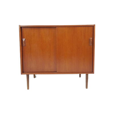 Vintage Deense Kast Teak Fineer Danish Design Badkamermeubel