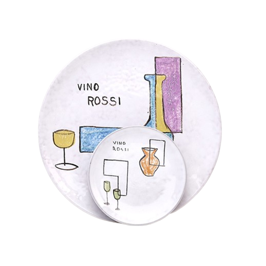 Vintage Tapas Serveer Set Wijn Decor, 1950s 1